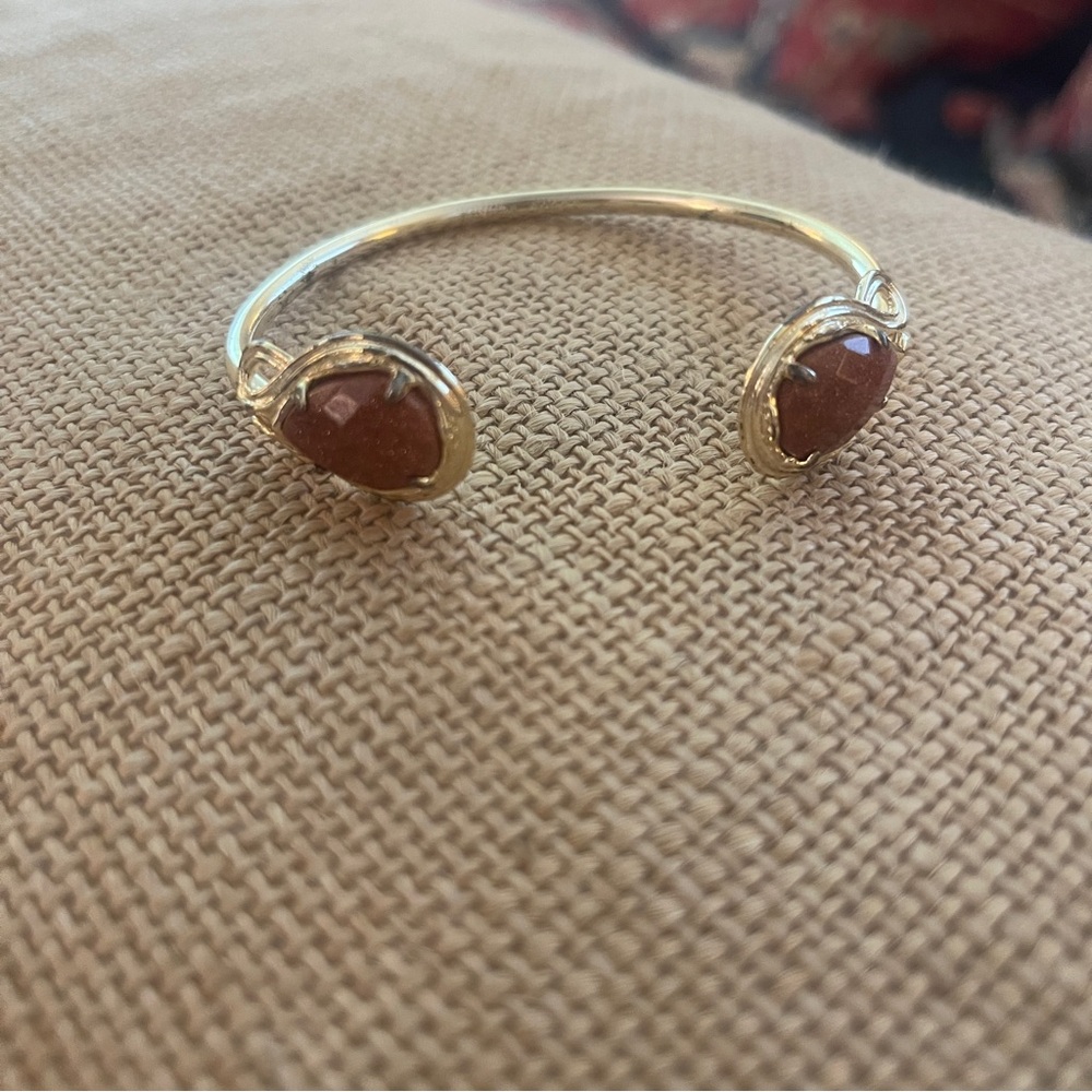 Kendra Scott Burnt Orange and gold cuff